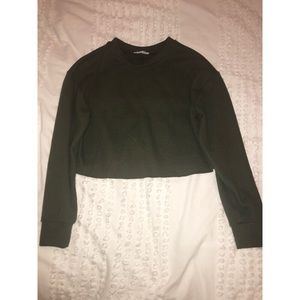 Olive green top